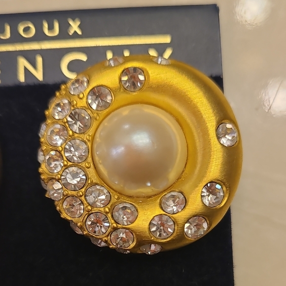 Givenchy Gold and Silver Crystal Earrings - Picture 5 of 5